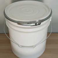 江苏常州压盘式直口胶桶厂家供应5加仑铁包箍塑料直身桶