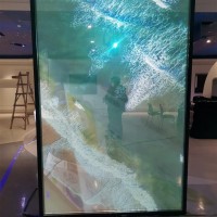 时代中视全息投影膜厂家批发 互动展览橱窗展示 正背投全息膜