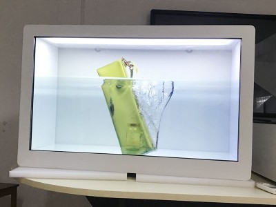 3D透明玻璃展柜 360全息展示柜 触摸屏 智能互动成像展柜