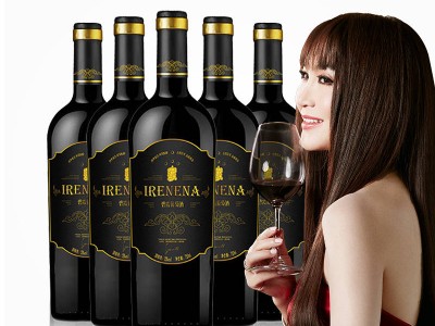 温碧霞代言IRENENA红酒品牌国产葡萄酒干红贺兰山东麓产区